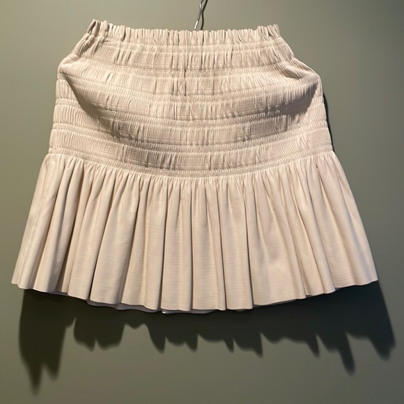 Endless Rose Smocked Pleated Faux Leather Skirt in White Lyst Size XS - Picture 2 of 7